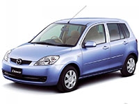 Коврики из экокожи 3D Mazda Demio (DY, правый руль) 2002-2007