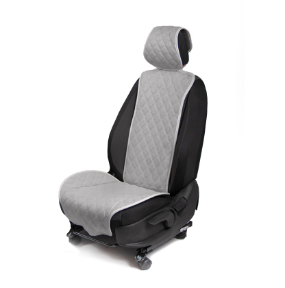 Узкая накидка алькантара серая